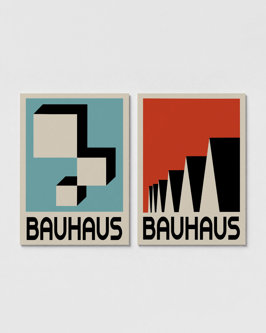 Vormen en vlakken Posterset
