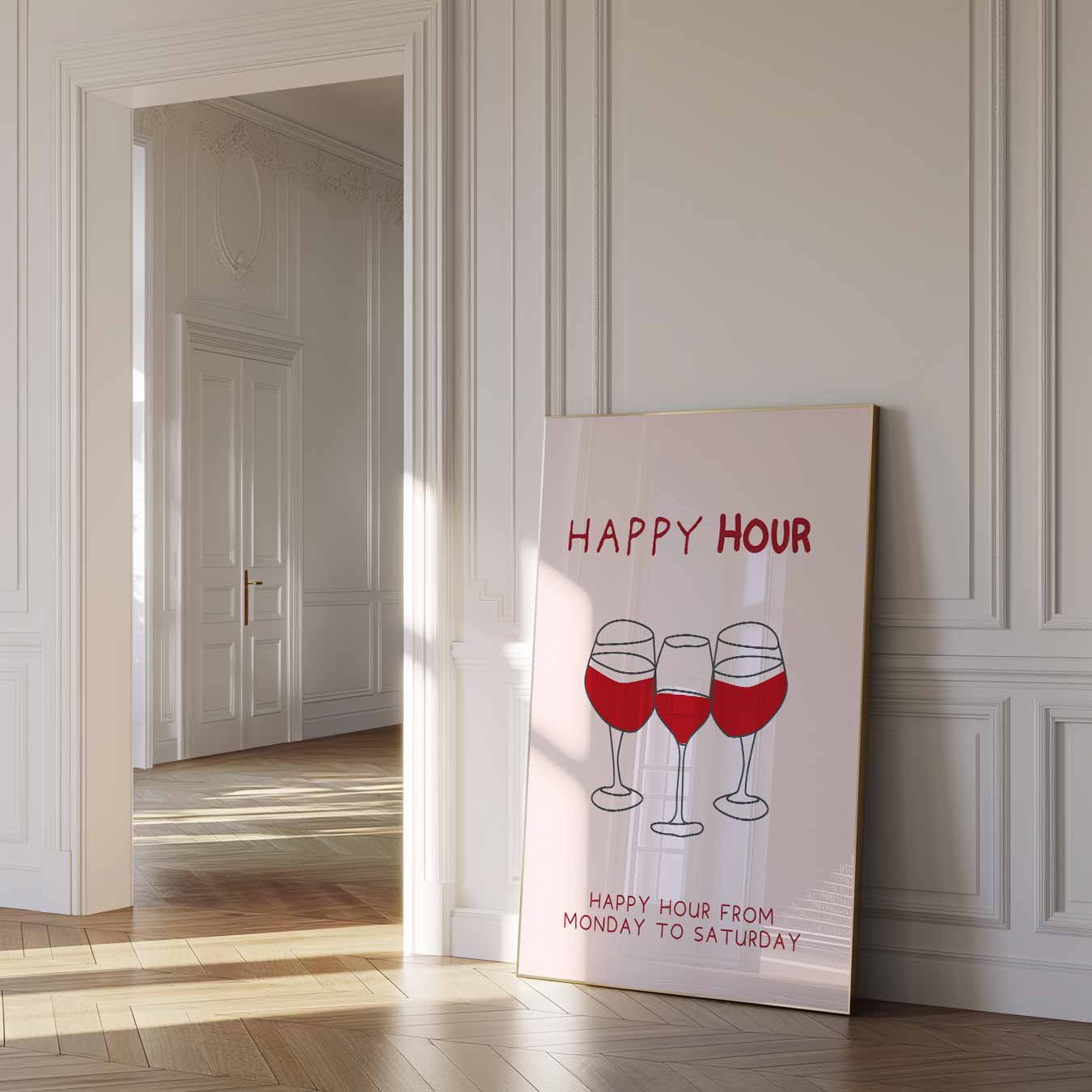 Happy Hour Poster-WallArtistic