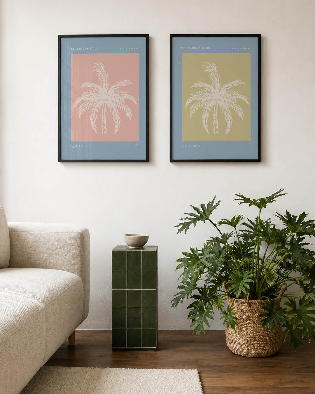 Zachte palm Posterset