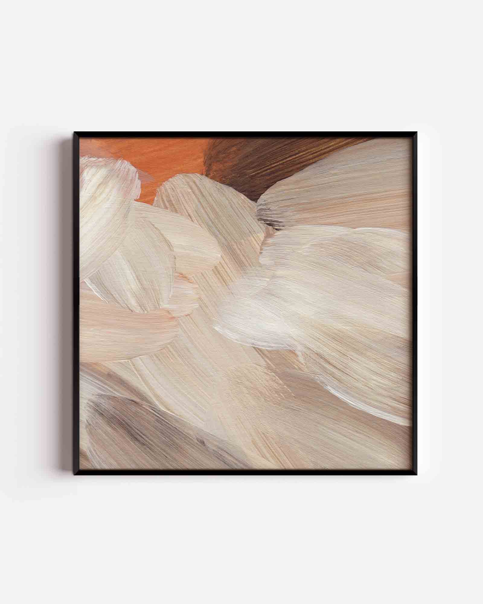 Abstracte penseelstreken Poster