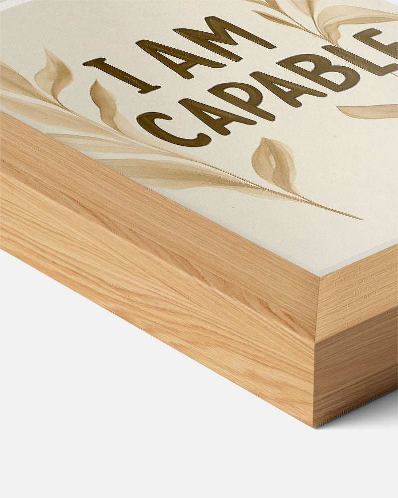 Inspirerende "I Am Capable" Poster-WallArtistic