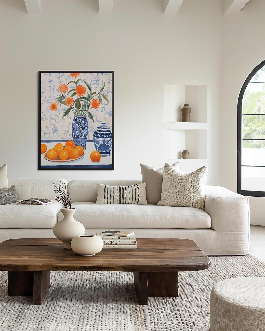 Bloemen en fruit Kunstwerk