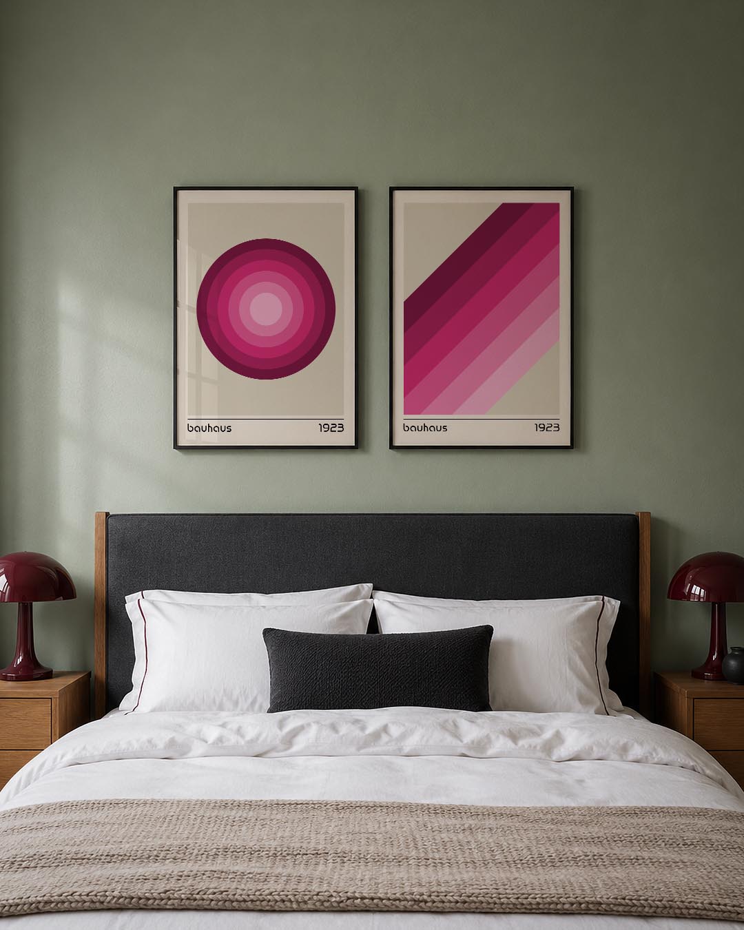 Cirkelvormige kleurvlakken Posterset