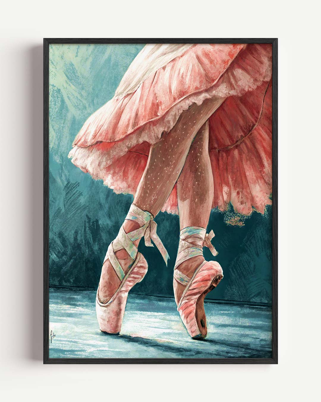 Elegante Balletschoenen Poster-WallArtistic