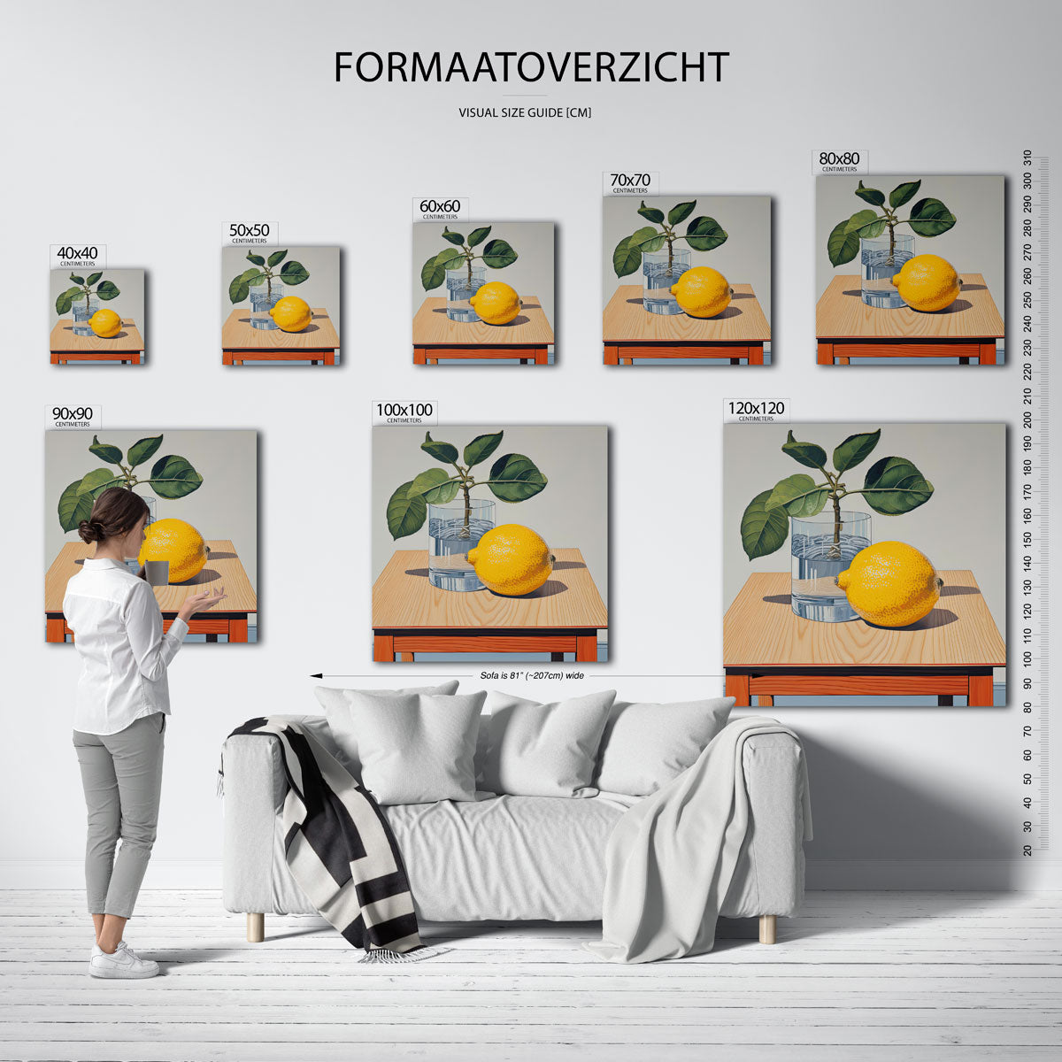 Citroen en plant Poster