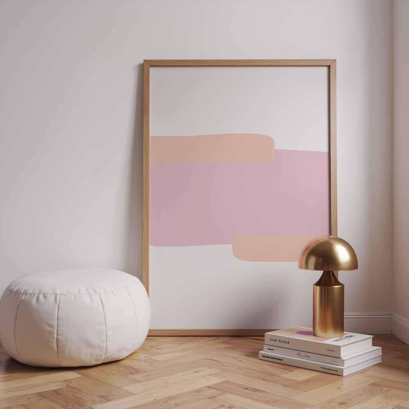 Rustgevende Abstracte Kunstposter-WallArtistic