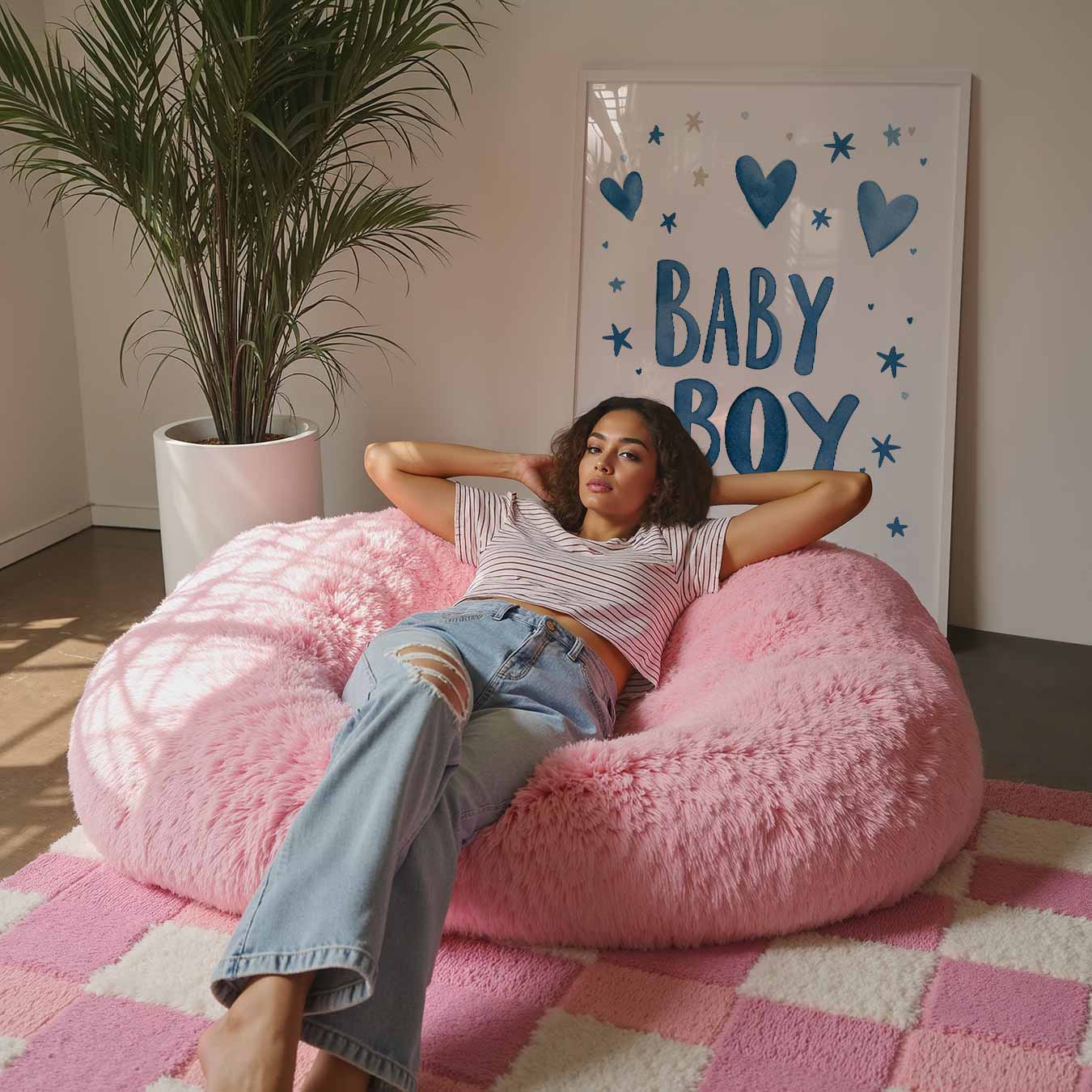 Welkom Baby Jongen Poster-WallArtistic