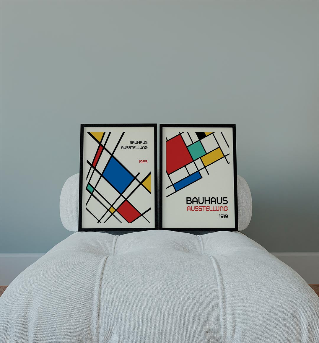 Kleurvlakken en lijnen Posterset