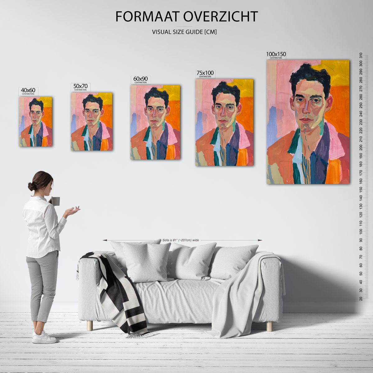Portretstudie Kunstwerk