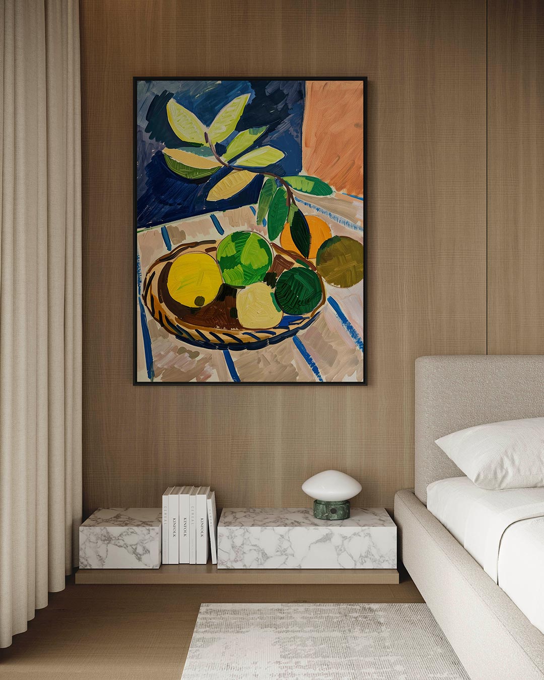 Fruit en bladeren Kunstwerk