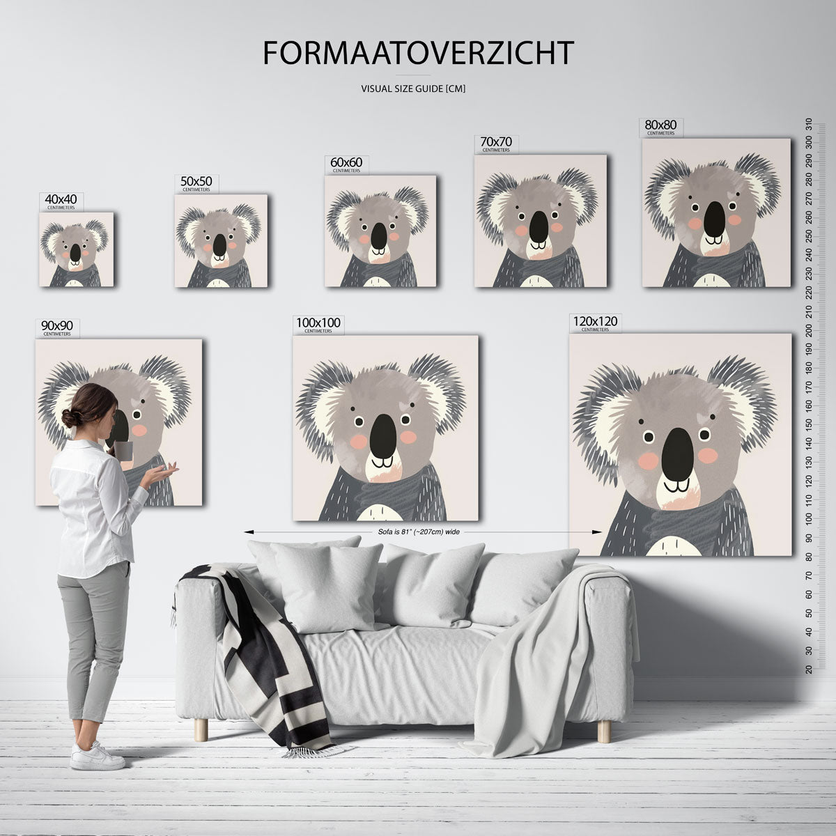 Koala illustratie Poster