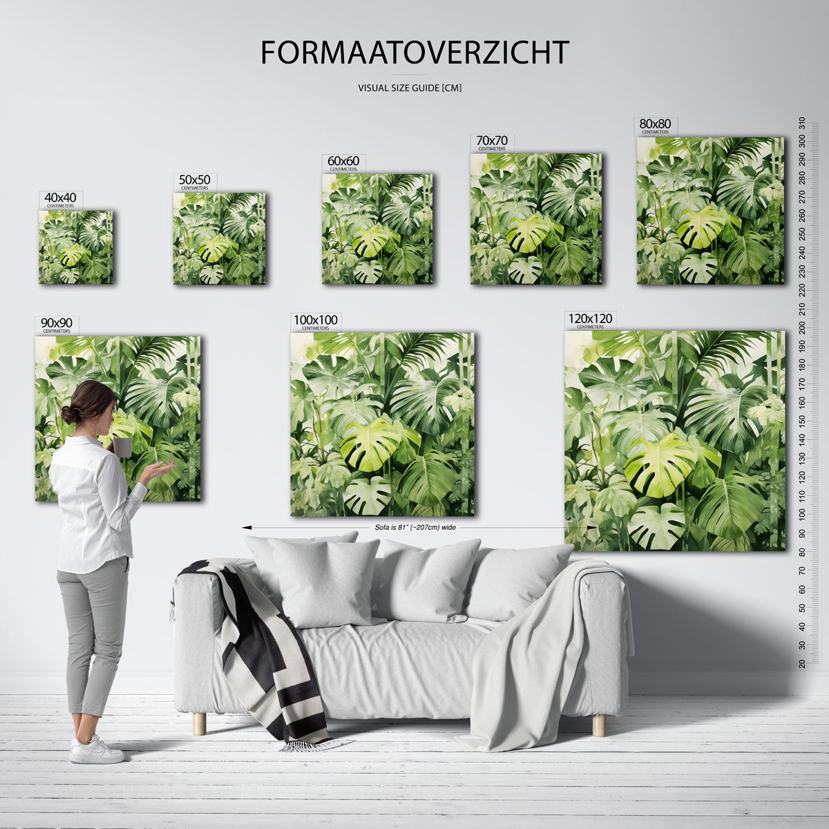 Groene bladeren Poster