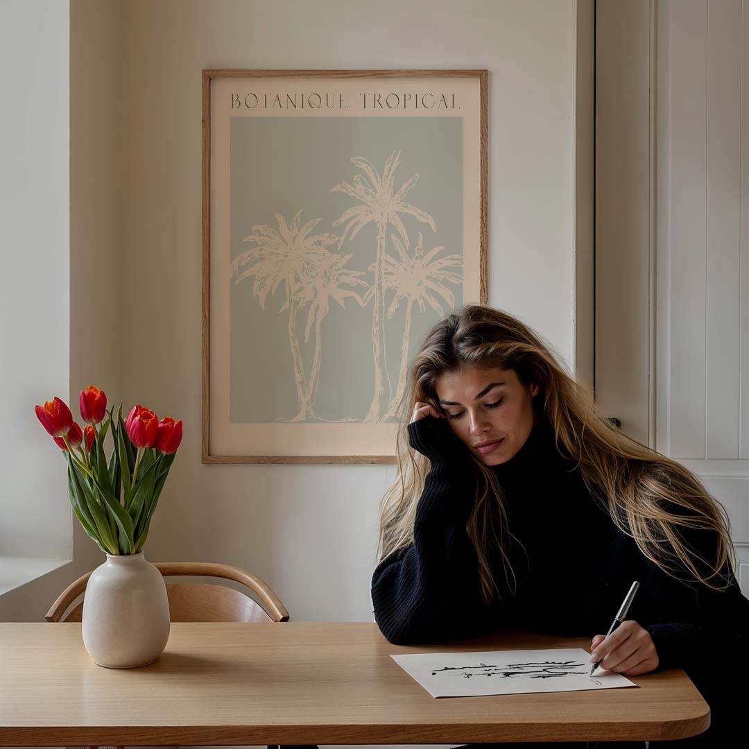Tropische Botanische Kunstposter-WallArtistic