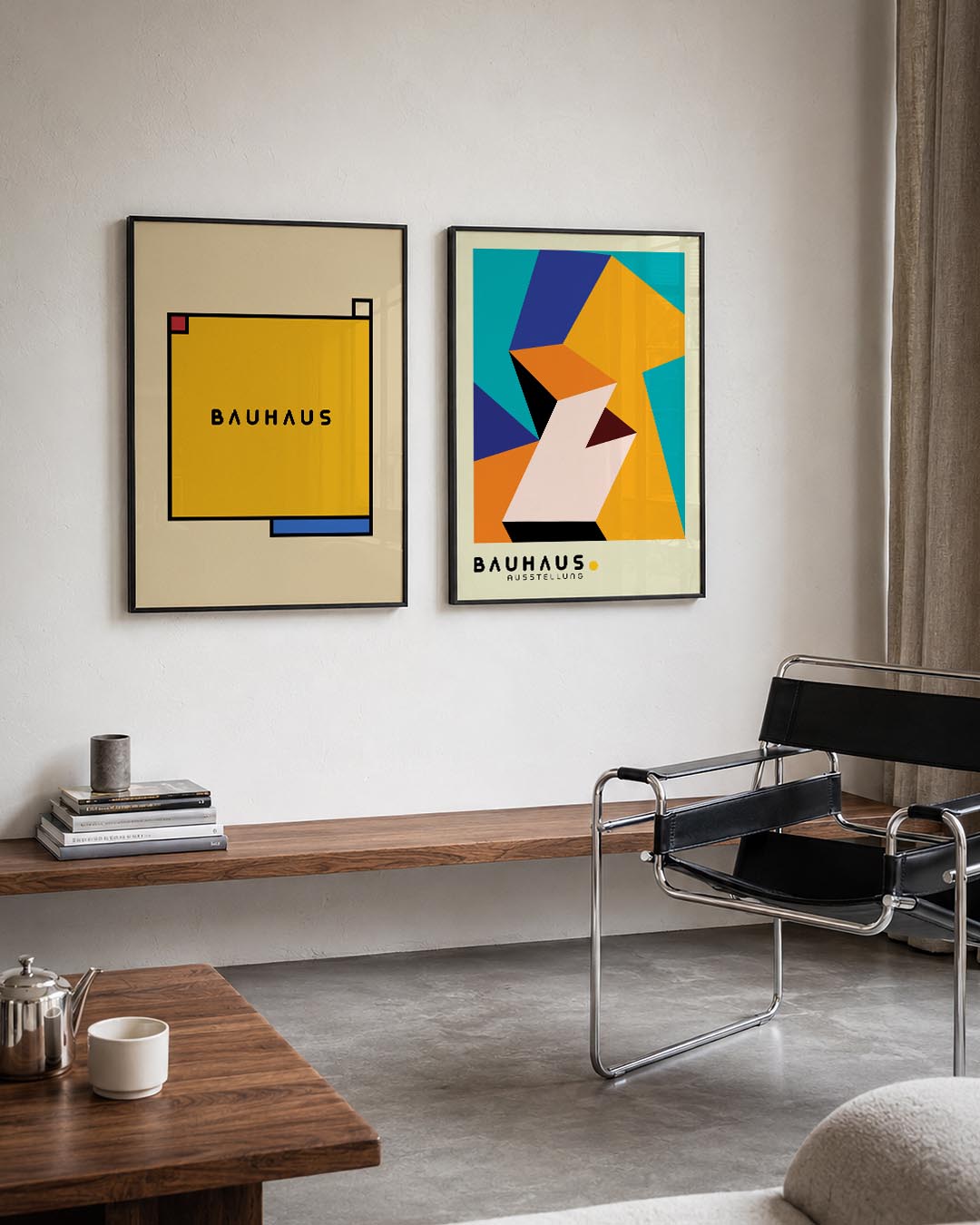 Kleurvlakken en lijnen Posterset