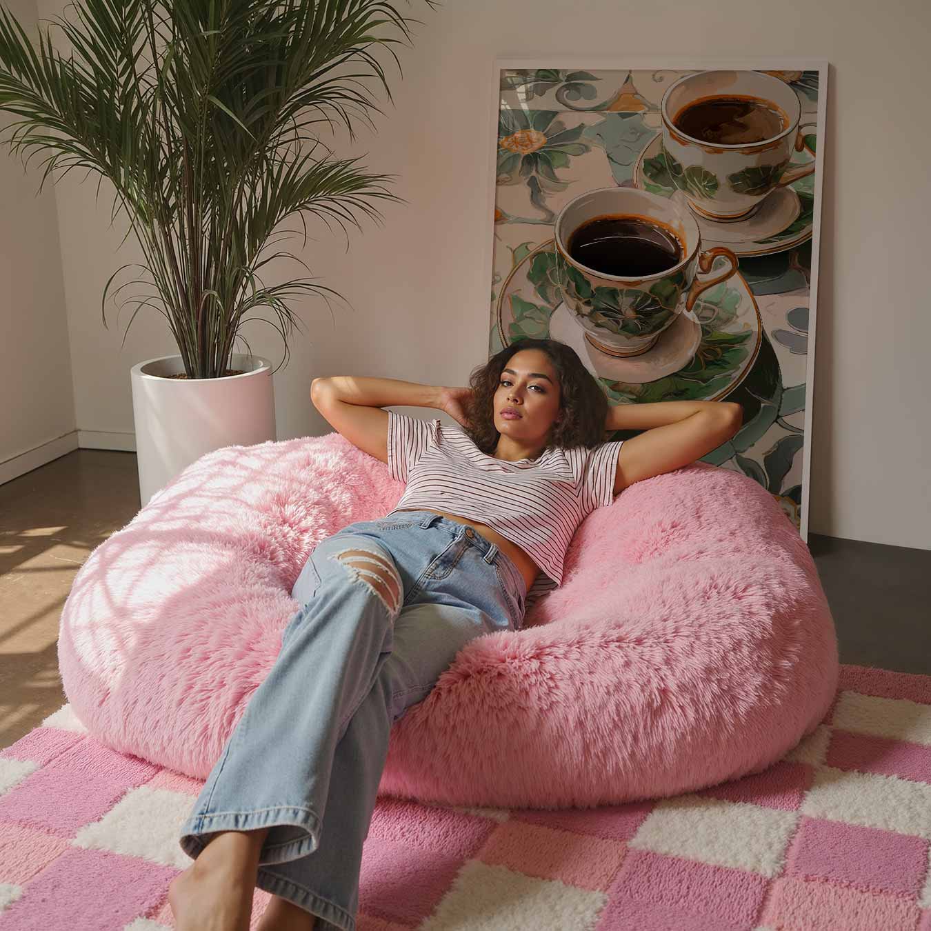 Sfeervolle Koffie Moment Poster-WallArtistic