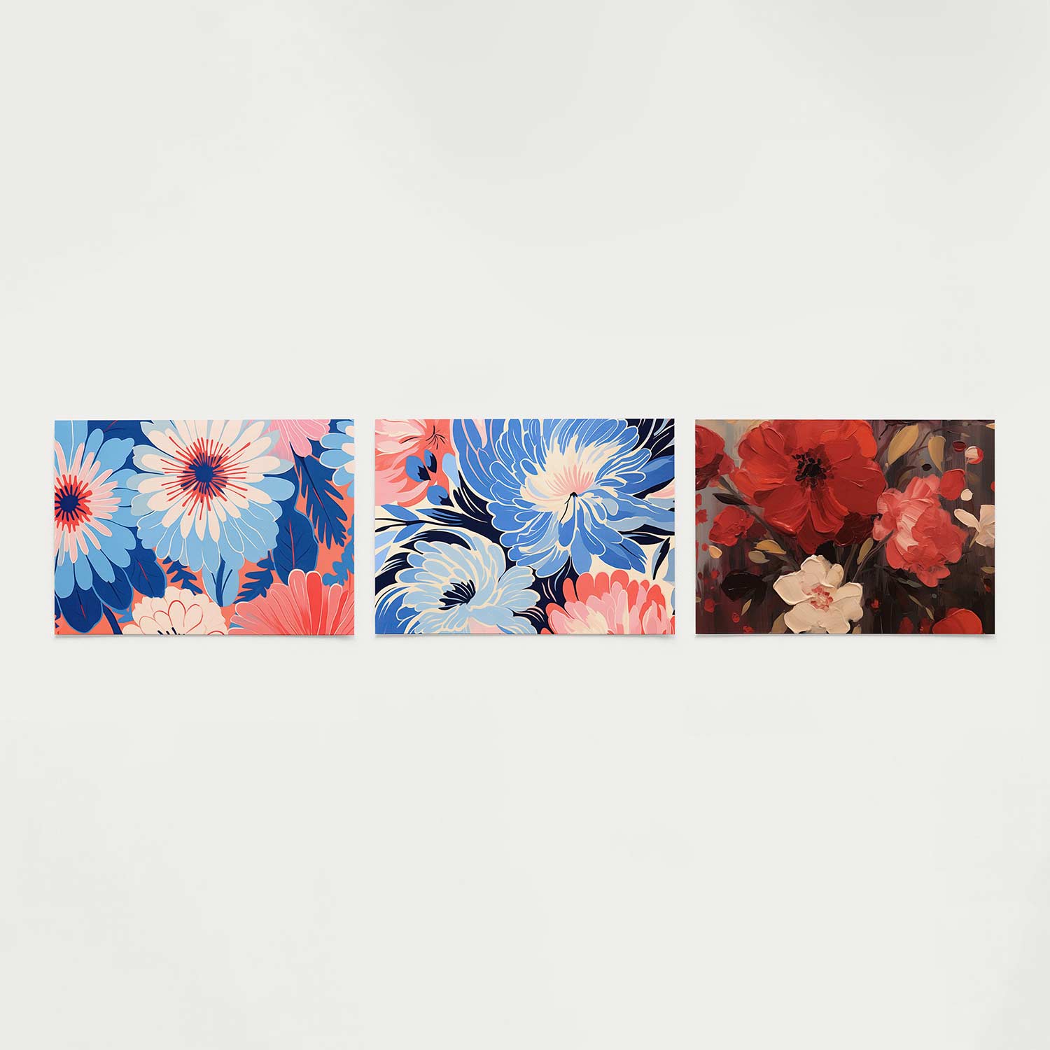 Bloemrijke kleurexplosie Posterset