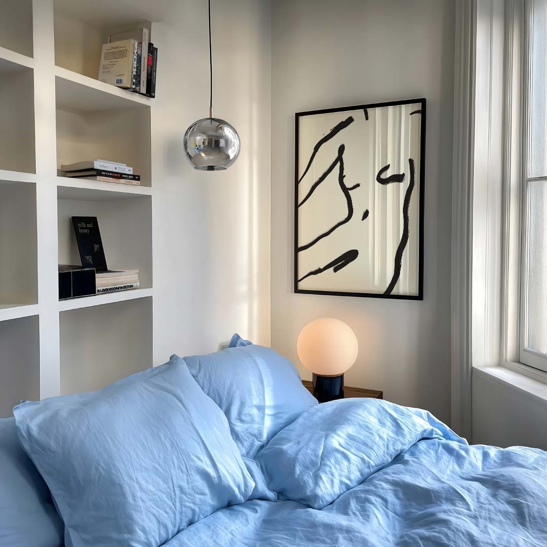 Minimalistische Abstracte Lijntekening Poster-WallArtistic
