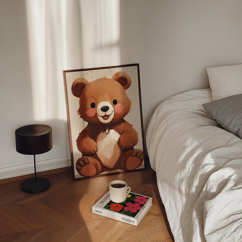 Knuffelbeer Dromerige Poster-WallArtistic
