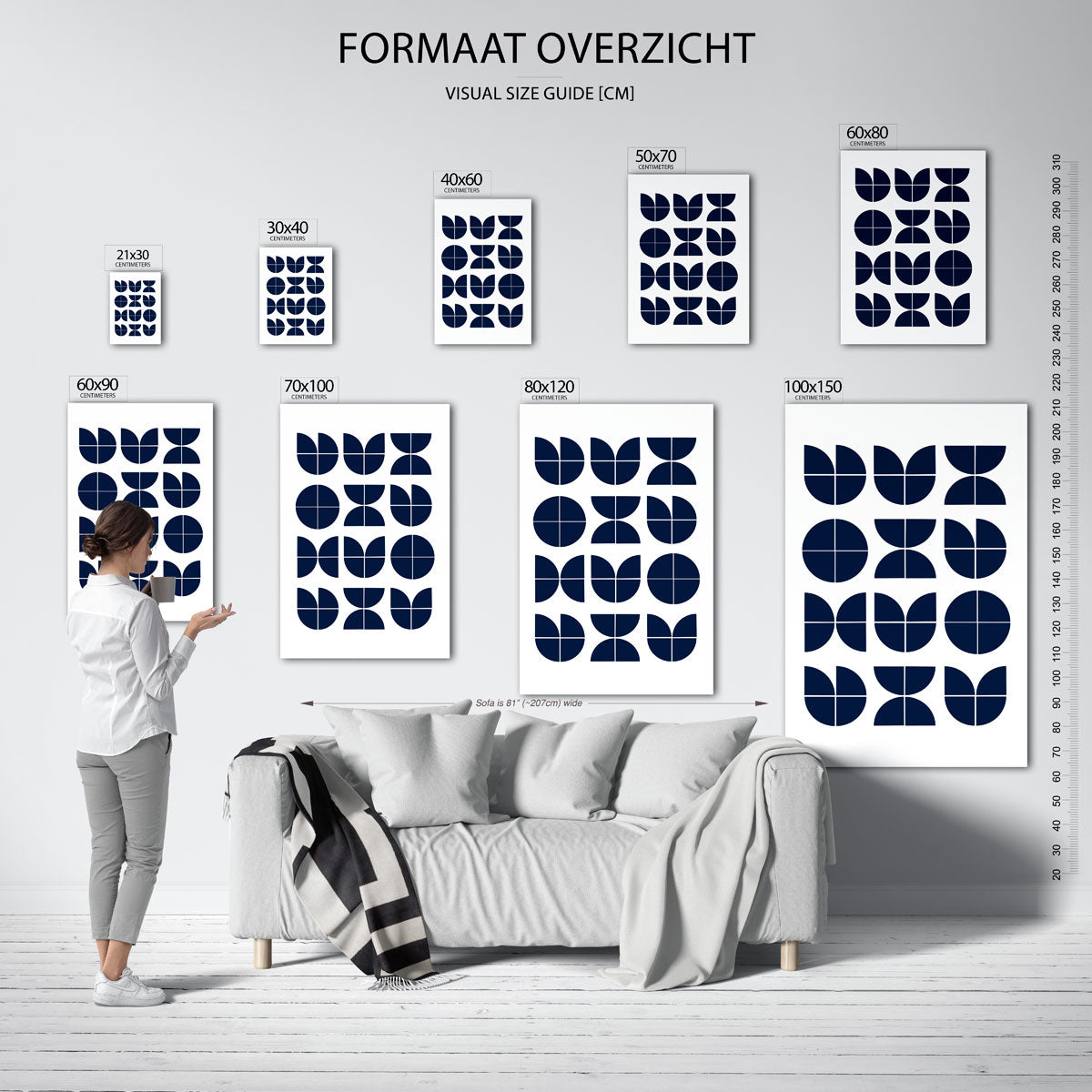 Vormritme en balans Poster
