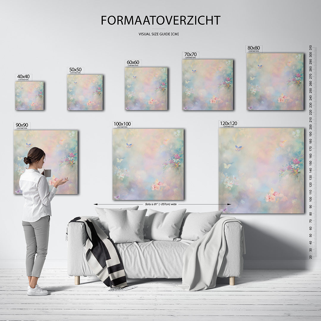 Dromerige vlinders Kunstwerk