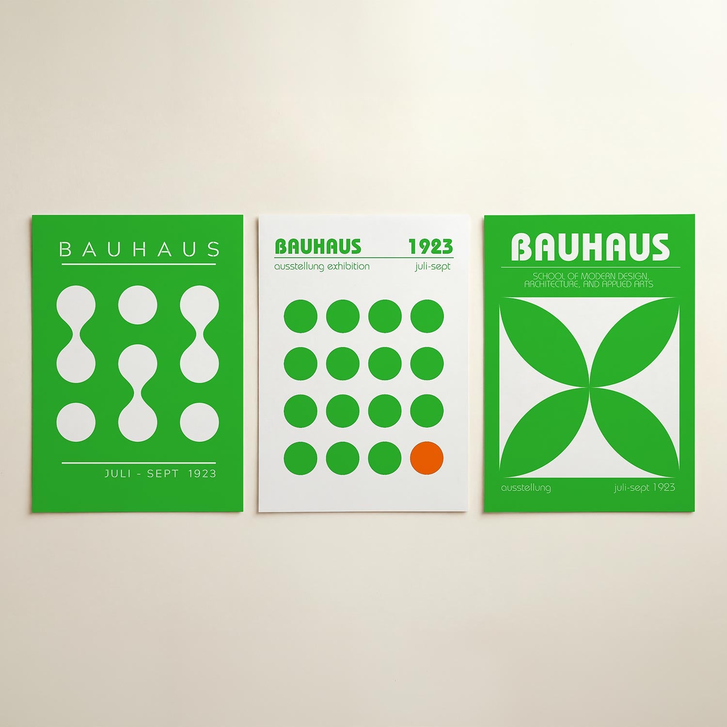 Vormen en vlakken Posterset