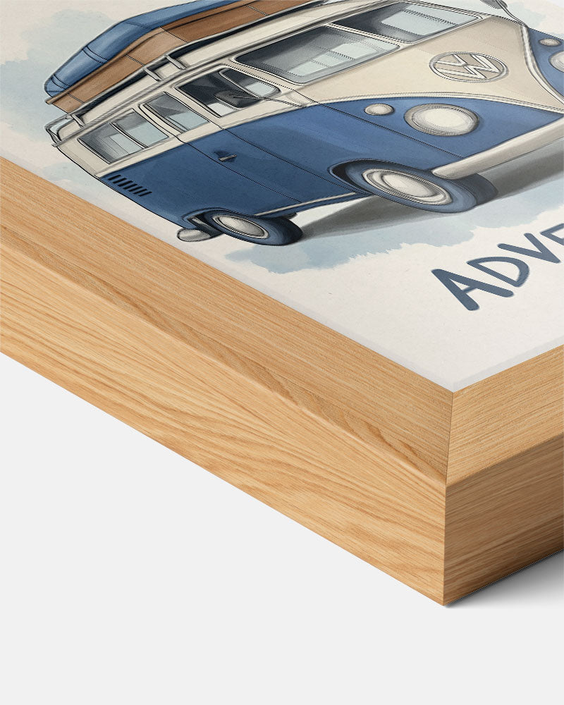 Retro Camper Avontuur Poster-WallArtistic