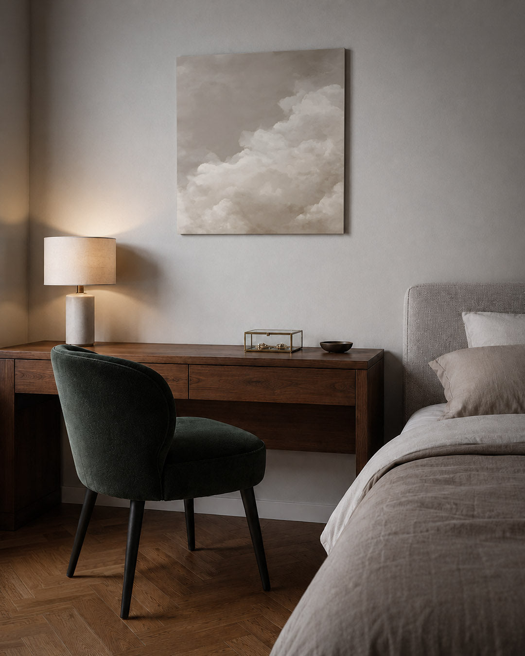 Zachte wolken Kunstwerk