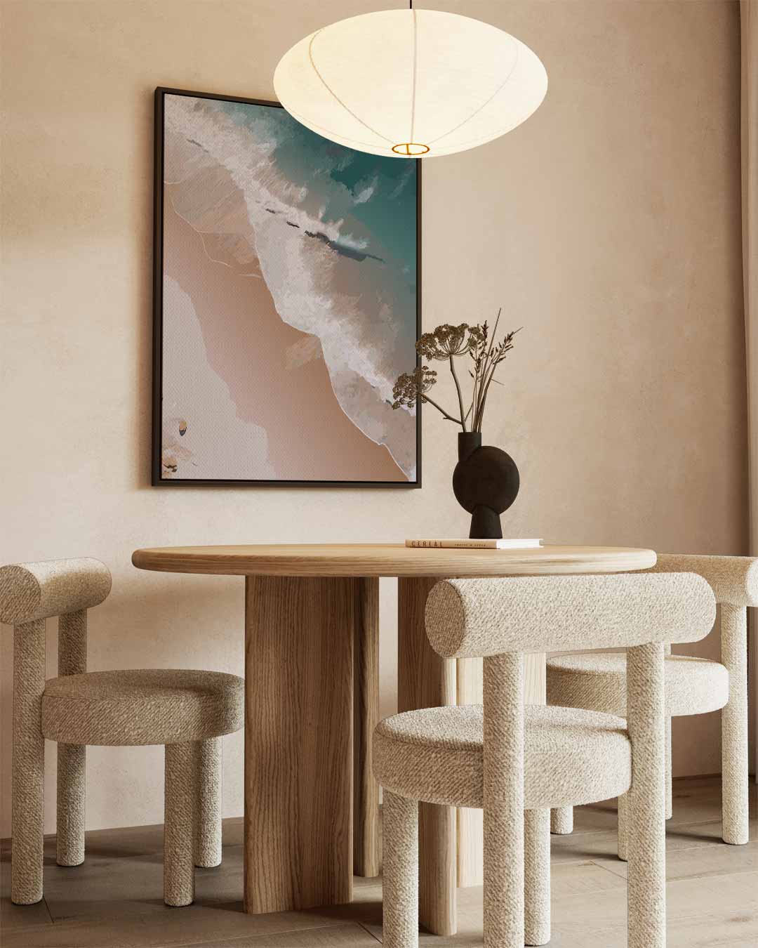 Dromerige Zeegezichten Kunstwerk-canvas-dibond-plexiglas-wanddecoratie-WallArtistic