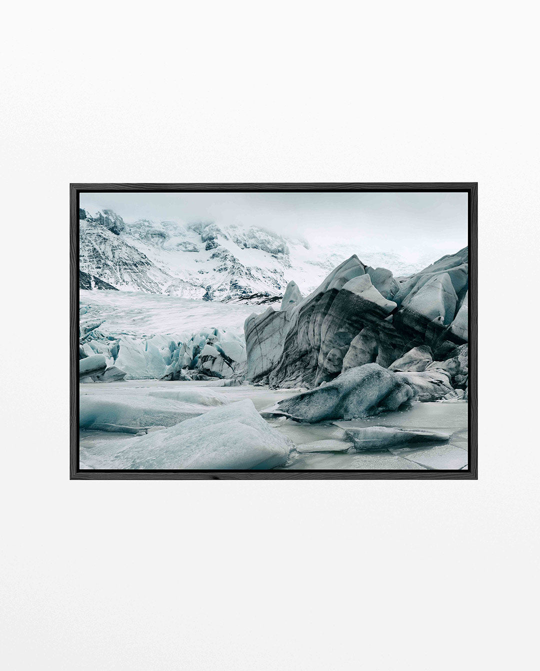 Ijslandschap met gletsjer Kunstwerk