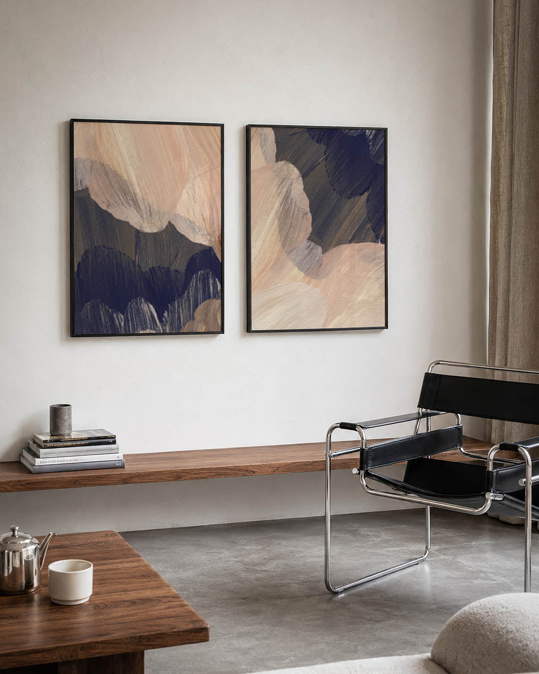 Kleurvlakken en lijnen Posterset