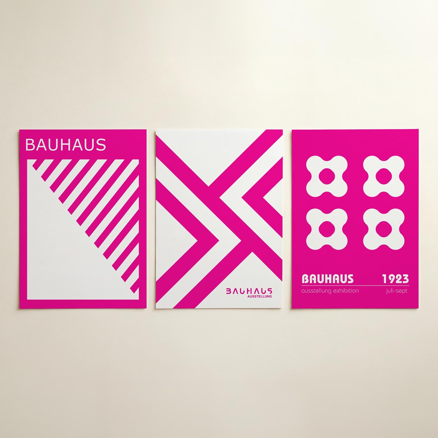 Diagonal strepen Posterset