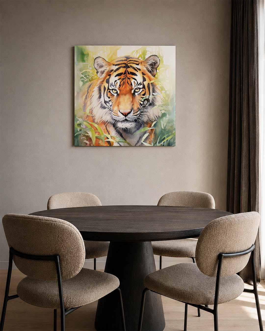 Tijger in jungle Kunstwerk
