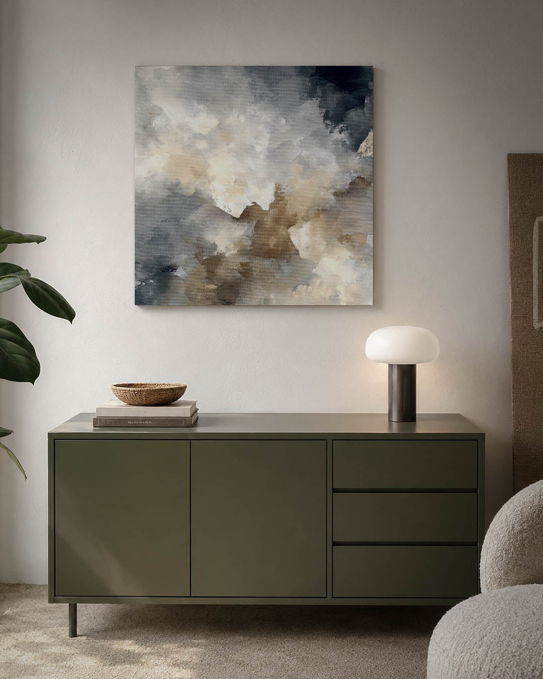 Dromerige kleurencompositie Kunstwerk