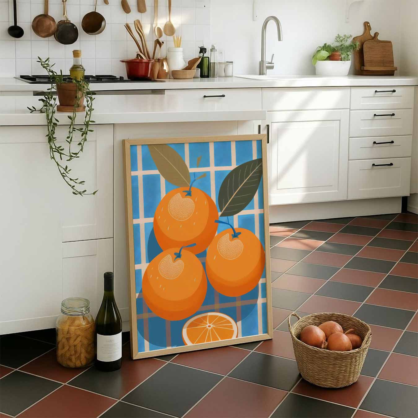 Zomerse Sinaasappelverwondering Poster-WallArtistic
