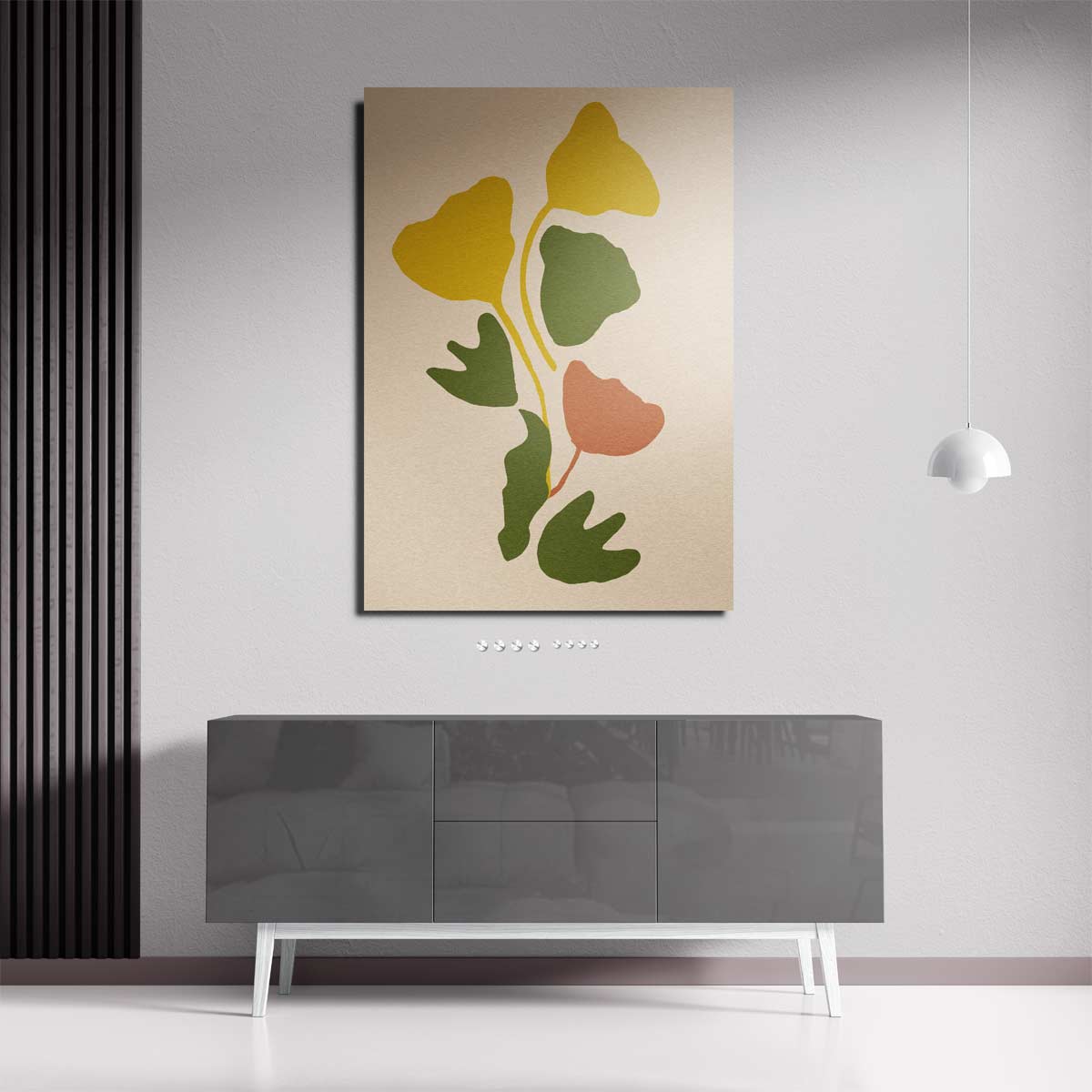 Organische Vibraties in Aardetinten Kunstwerk-canvas-dibond-plexiglas-wanddecoratie-WallArtistic