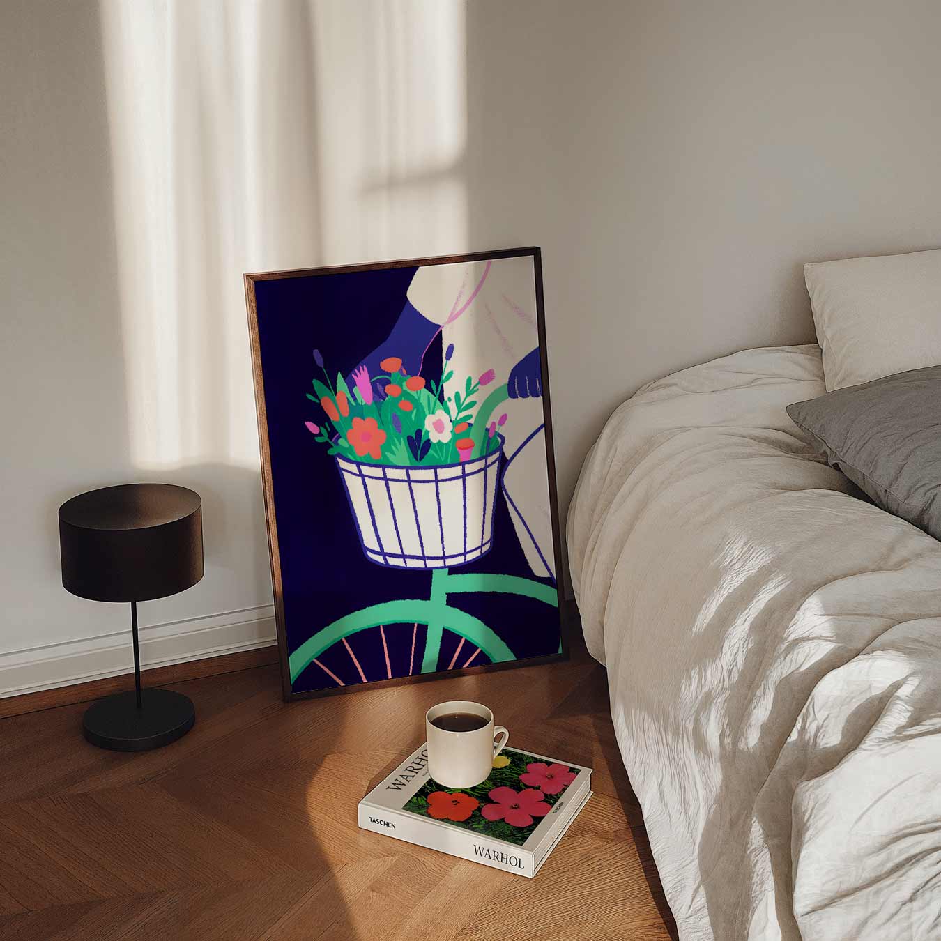 Vrolijke Fietstocht Poster-WallArtistic
