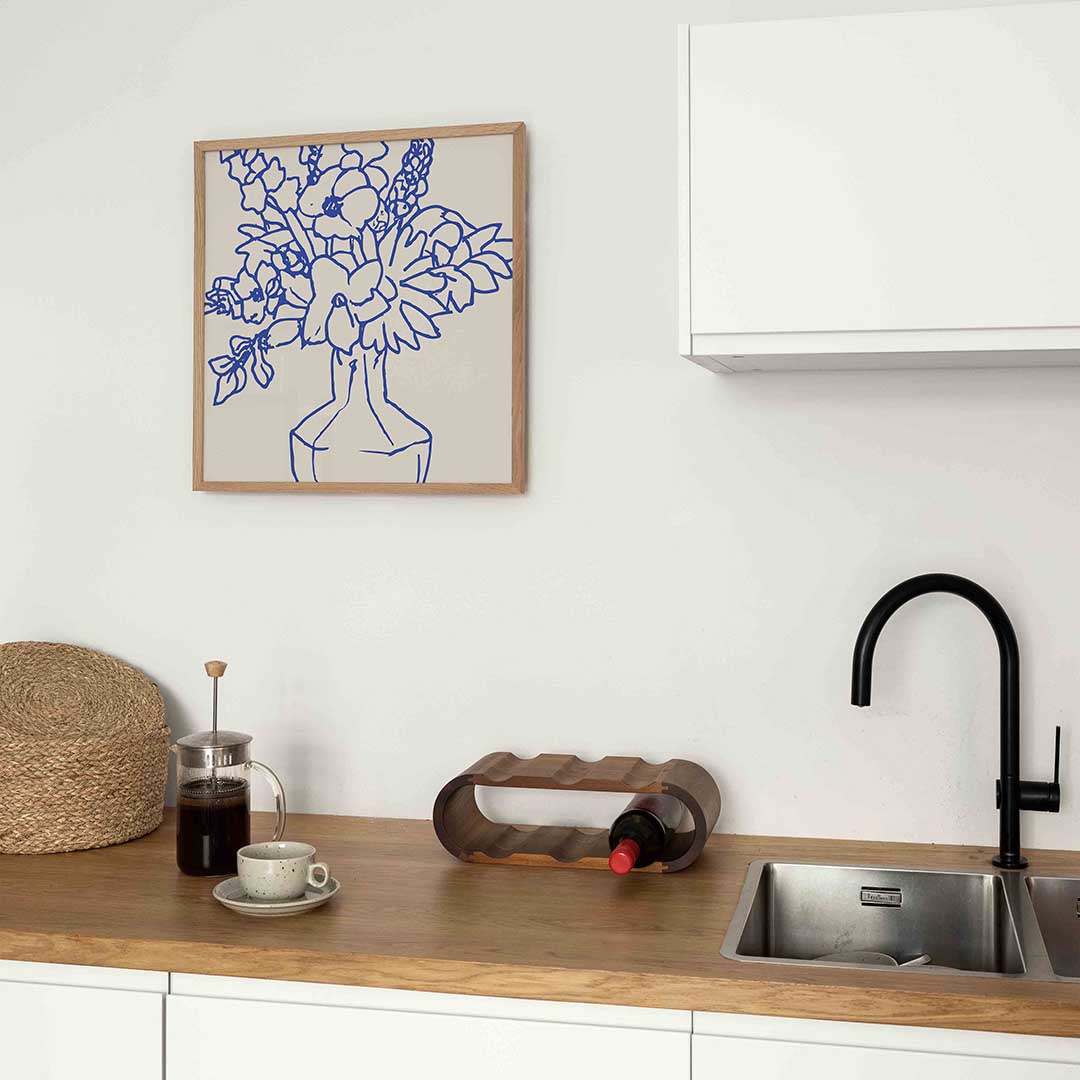 Bloemen in vaas Poster