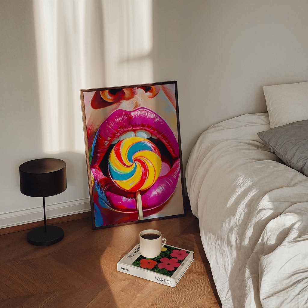 Kleurrijke Lolly Pop Art Poster-WallArtistic