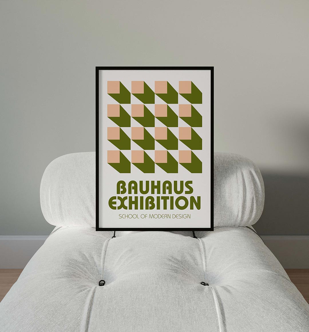 Vormritme en schaduw Poster
