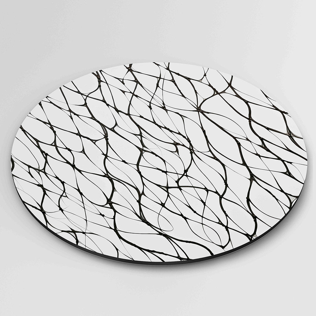 Abstracte lijnen Muurcirkel