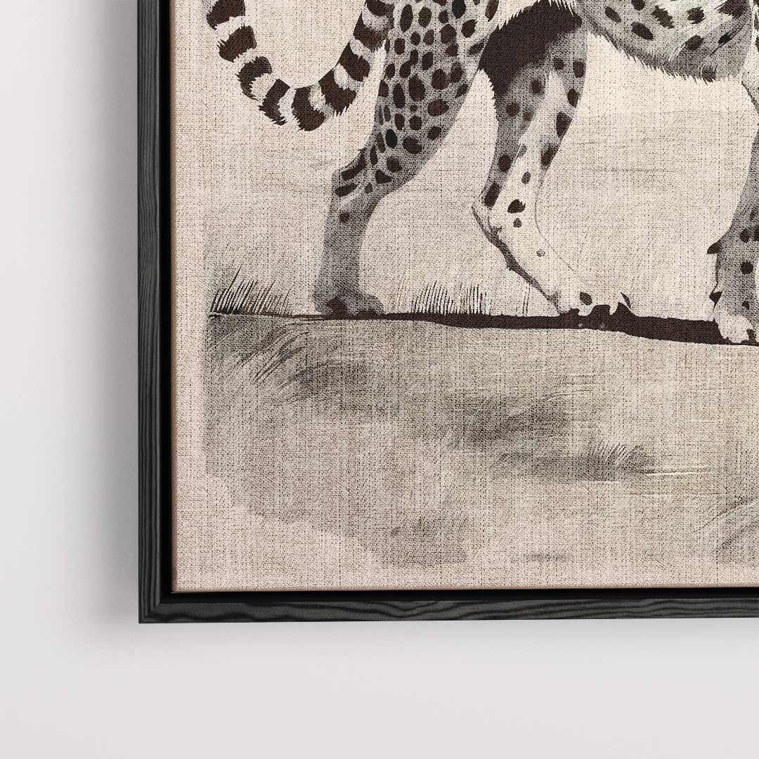 Gracieuse Jachtluipaard op de Savanne Kunstwerk