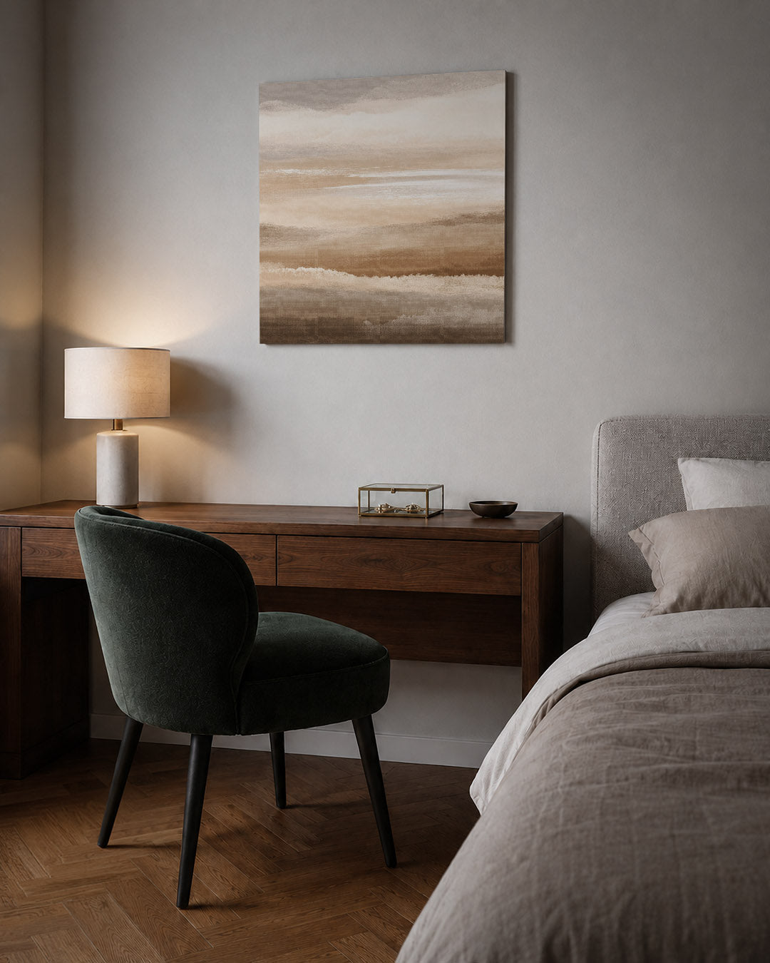 Zachte horizontale lijnen Kunstwerk