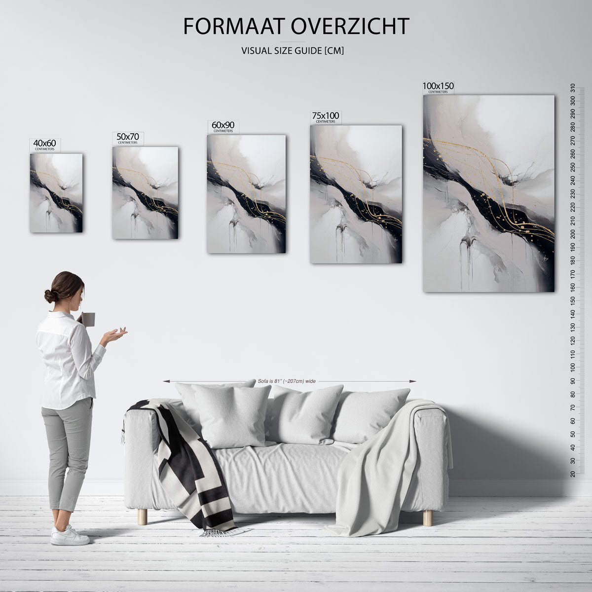 Dynamische lijnen Kunstwerk