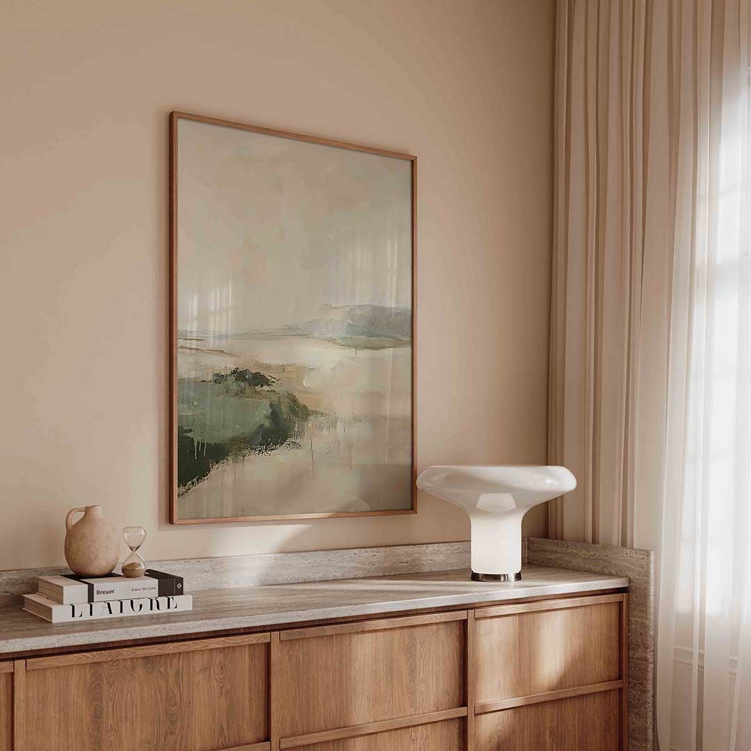 Landschap met zachte tinten Poster