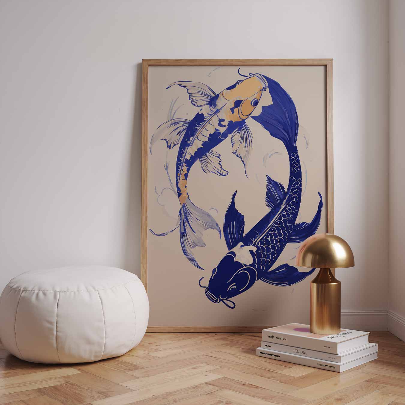 Koi Rustgevende Wandposter-WallArtistic