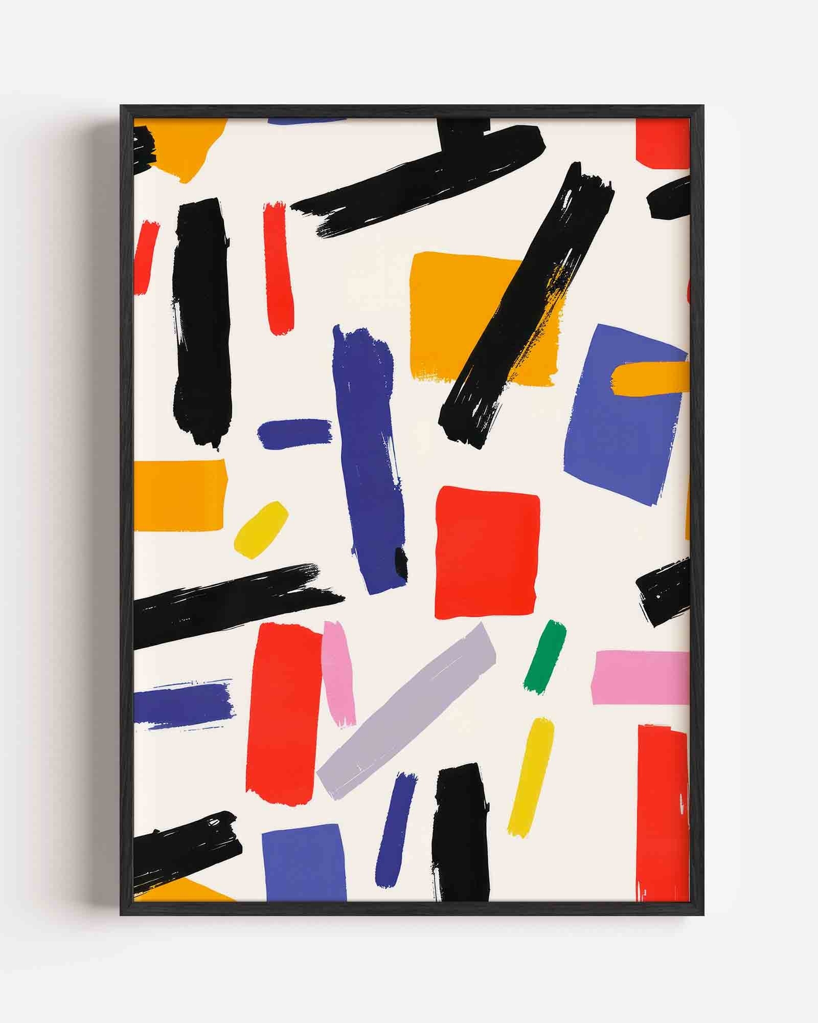 Abstracte vormen en kleuren Poster