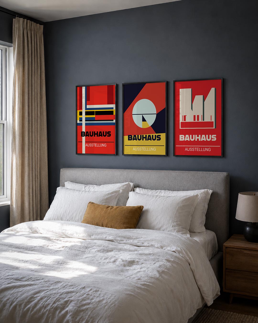 Kleurvlakken en lijnen Posterset