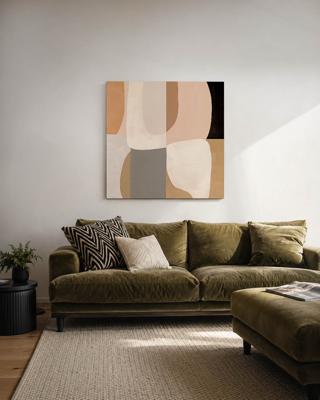 Organische vormen compositie Kunstwerk
