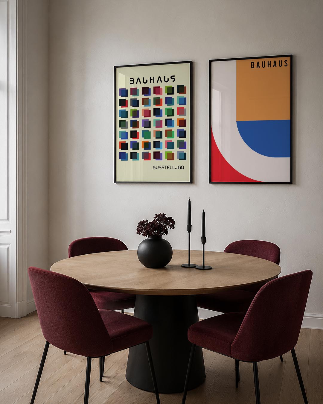Kleurige vierkanten Posterset