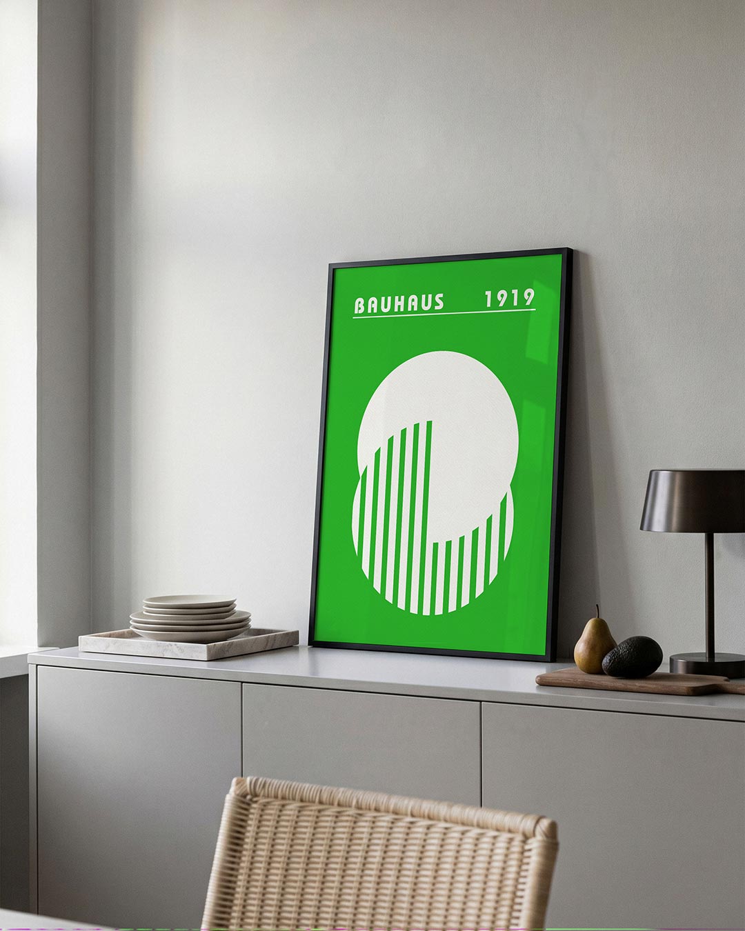 Cirkel en strepen Poster
